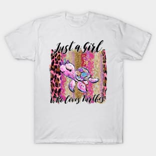 Just A Girl Who Loves Turtles Thanksgiving Gift T-Shirt